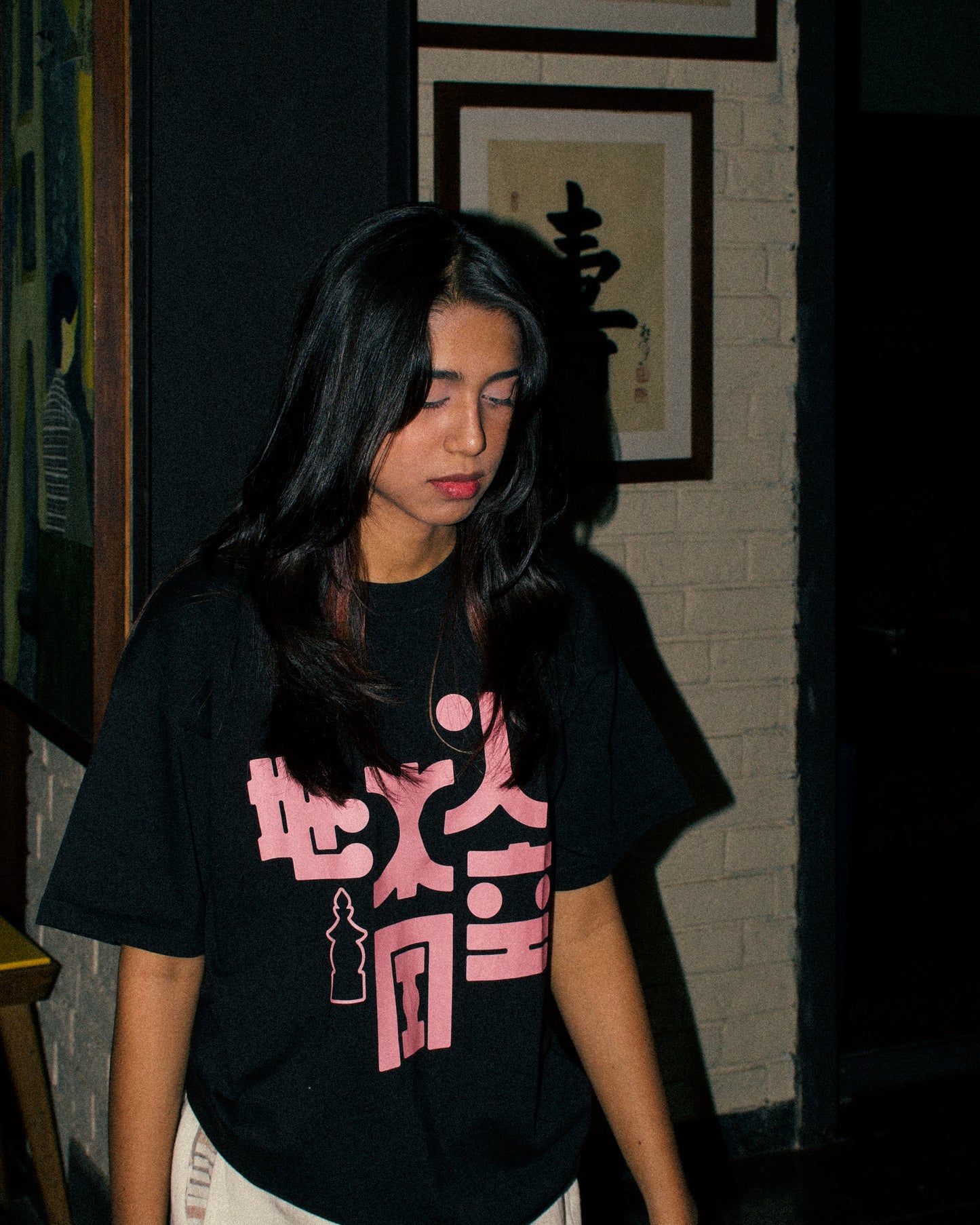 Black and Pink Ryū T-shirt