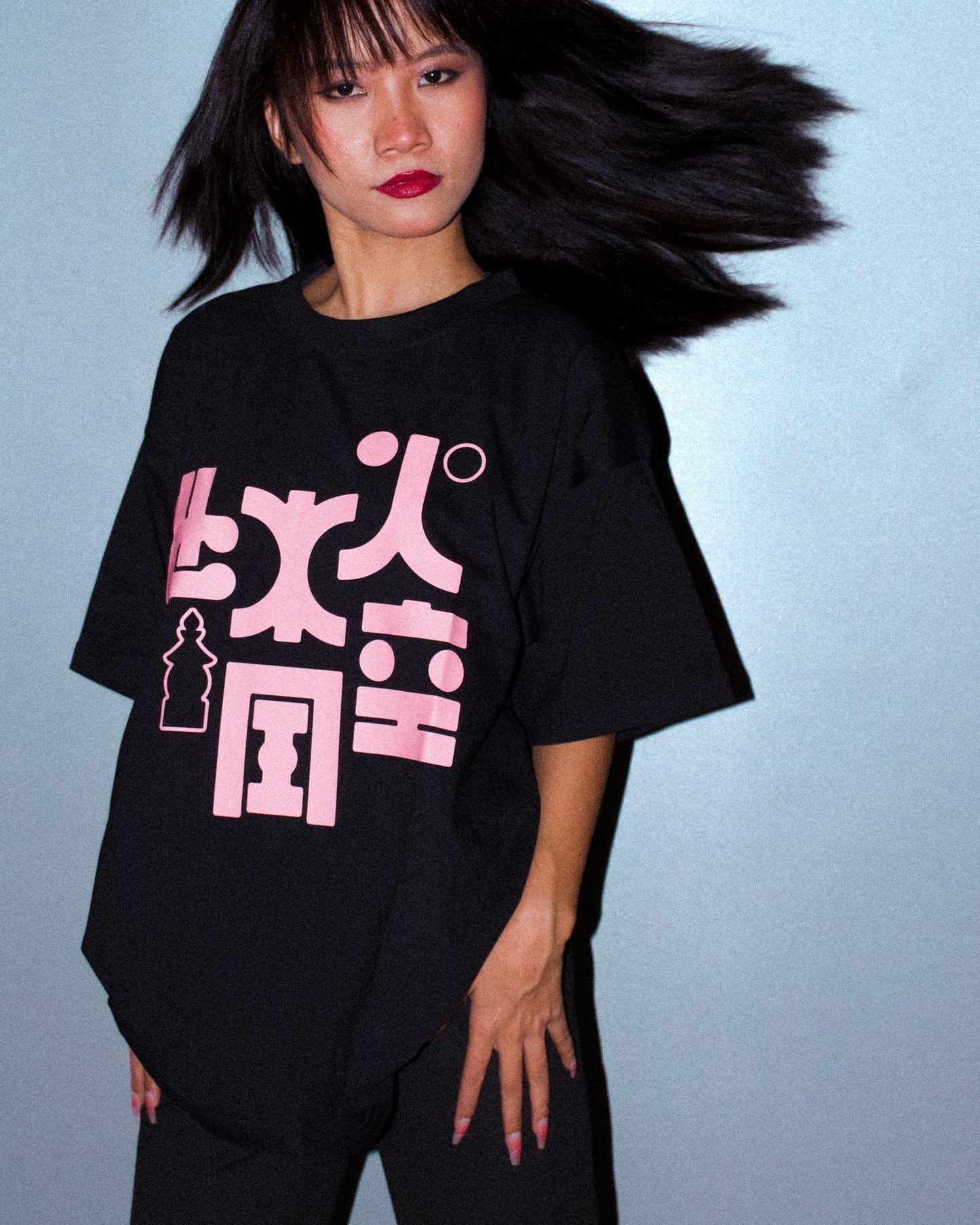 Black and Pink Ryū T-shirt