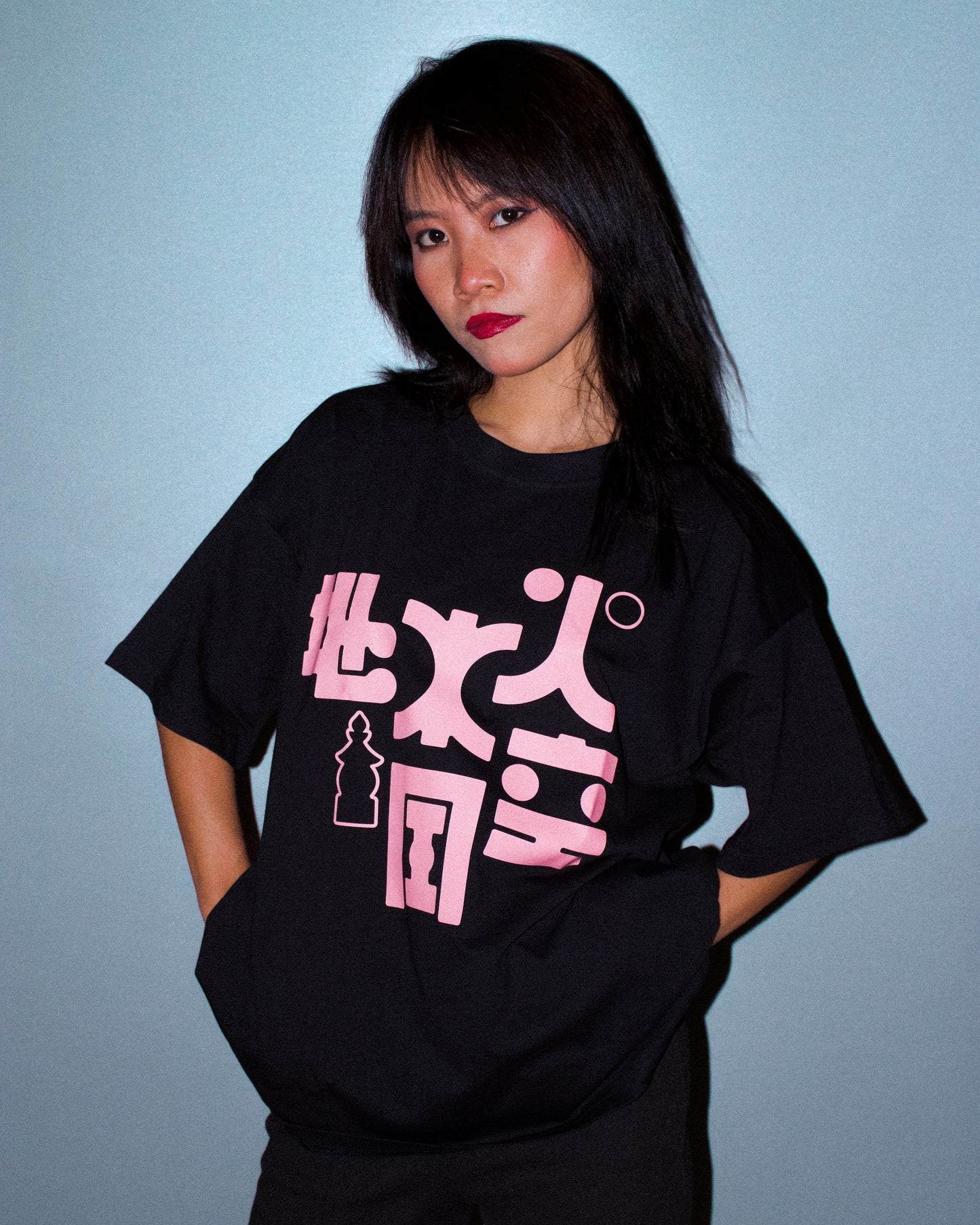 Black and Pink Ryū T-shirt