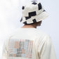 Ecru reversible bucket hat