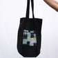 Black tote bag