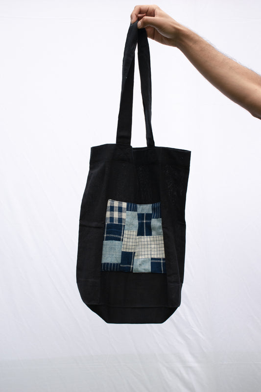 Black tote bag