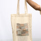 Ecru tote bags