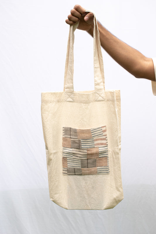 Ecru tote bags